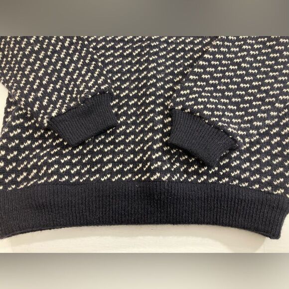 Vintage LL Bean Birdseye Fisherman Made In Norway Wool Norwegian Sweater Size M - Picture 3 of 8